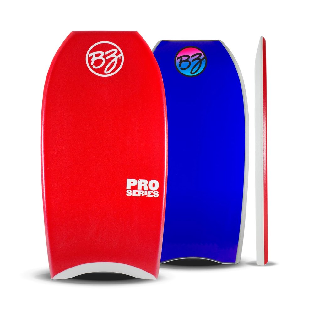 BZ Bodyboards - Pro Bodyboard - Advanced Riders - Zero-G Polypro Core - Surlyn Slick - 8LB H-Cell Deck - Crescent Tail - Bodyboarding