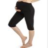 Ferrieswheel Story Short Pregnancy Pants for Women Maternity Leggings Over The Belly Pregnant Shorts Black view 3