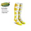 Golf Knickers Mens Albatross Golf Outfit - Yellow - Golf Cap, 3 Argyle Socks - Size 24 view 3