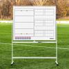 FORZA Double-Sided Wheeled Coaching Whiteboards | Dry Erase Board Equipped with Magnetic Markers, Pen & Eraser [60in x 47in or 35.4in x 24in] (Rubgy, 60" x 47") view 1