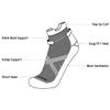 L Bent Ultra Light Micro Tab Run Merino Wool Sock for Trail Running, Road Running, and Hiking - Black - Medium view 3