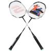 2 Player Badminton Racket, Carbon Aluminum Badminton Racket Set with Badminton Bag view 1