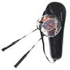 2 Player Badminton Racket, Carbon Aluminum Badminton Racket Set with Badminton Bag view 2