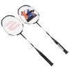 2 Player Badminton Racket, Carbon Aluminum Badminton Racket Set with Badminton Bag view 4