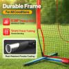 VIVOHOME Baseball Softball Batting Net - 7x7 Ft Baseball Backstop, Softball Practice Net for Hitting, Pitching, Throwing with Batting Tee and Carry Bag, Red view 2