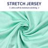 Athletic Tops for Women Short Sleeve(Mint Heather,S) view 3