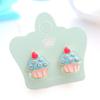 HAPPYAN Fashion Clip On Earrings for Women Cartoon Cake Ice cream Lollipop No Pierced Earrings (Cake) view 2