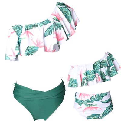 Baby Girls Swimsuits Mommy and Me Swimsuits 2 Pieces Family Matching Swimsuit