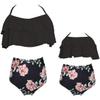 Baby Girls Swimsuits Mommy and Me Swimsuits 2 Pieces Family Matching Swimsuit Black view 1