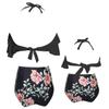 Baby Girls Swimsuits Mommy and Me Swimsuits 2 Pieces Family Matching Swimsuit Black view 3