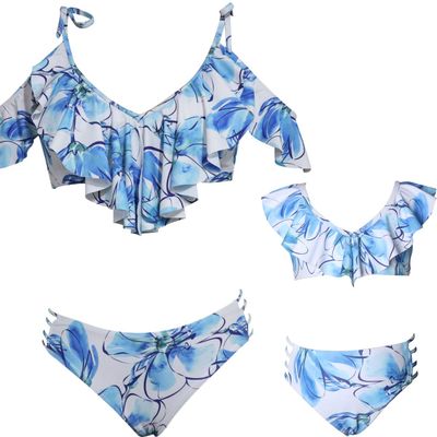 Baby Girls Swimsuits Mommy and Me Swimsuits 2 Pieces Family Matching Swimsuit