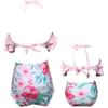 Baby Girls Swimsuits Mommy and Me Swimsuits 2 Pieces Family Matching Swimsuit Pink view 3