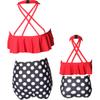 Baby Girls Swimsuits Mommy and Me Swimsuits 2 Pieces Family Matching Swimsuit view 3