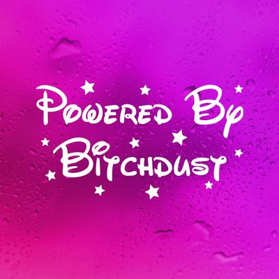 Minglewood Trading Gold | Powered by Bitchdust 9" x 5" Vinyl Decal Sticker | Die Cut Decal