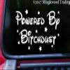 Minglewood Trading Gold | Powered by Bitchdust 9" x 5" Vinyl Decal Sticker | Die Cut Decal view 3