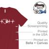 Paw Print Heartbeat Veterinarian Vet Tech T-Shirt for Dog Lovers Shirt (Raspberry, Large) view 4