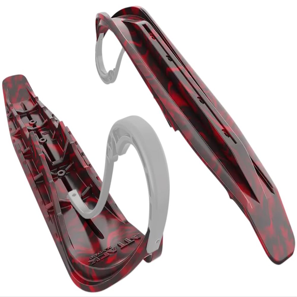 Slydog 150-59101 Pr/Sly Dog Attack Ski 7" Swirl Black/Red
