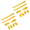 SAUCER Replacement Nose Pieces Pads & Earsocks Temple Sleeve Rubber Kit for Oakley Half Jacket | Half Jacket XLJ Sunglass - Yellow + Yellow view 1