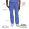 Landau Proflex Tailored Fit Stretch 5-Pocket Cargo Scrub Pants for Women 2042 Hunter PXS view 2