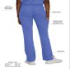 Landau Proflex Tailored Fit Stretch 5-Pocket Cargo Scrub Pants for Women 2042 Ceil XLG view 3