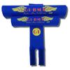 GT Santa Ana Wings 1984-86 BMX Pad Sets by Flite Black and Yellow 1" top Tube Diameter view 3