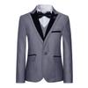 Boyland Boys 3 Pieces Suits Jacquard Shawl Lapel Slim Fit Tux Jacket Vest Pants 4 Colors Prom Party Wedding view 2