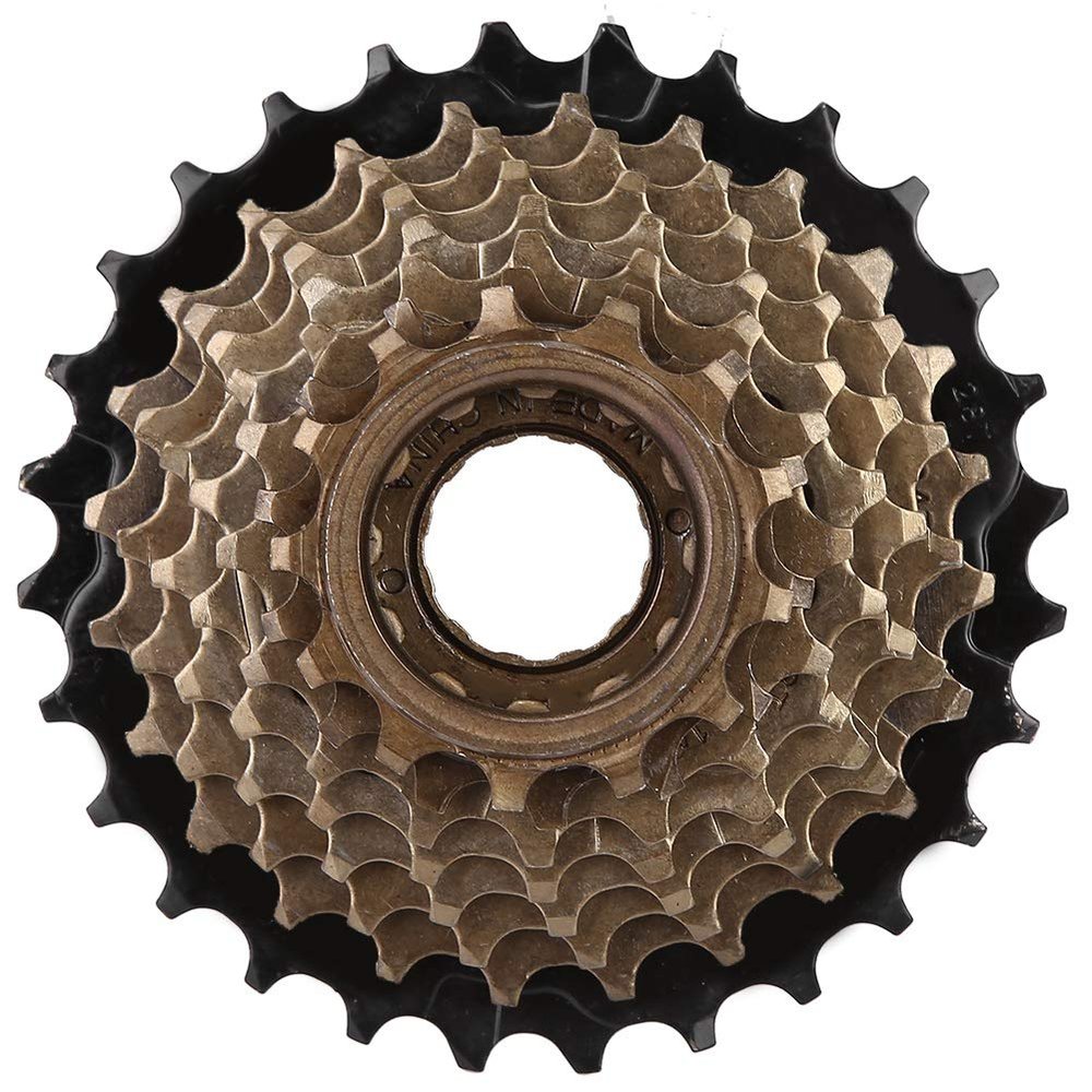 6 Speed 14T-28T Bicycle Freewheel Cassette, Bike Multiple Speed Teeth Cassette Bike Replacement Accessory