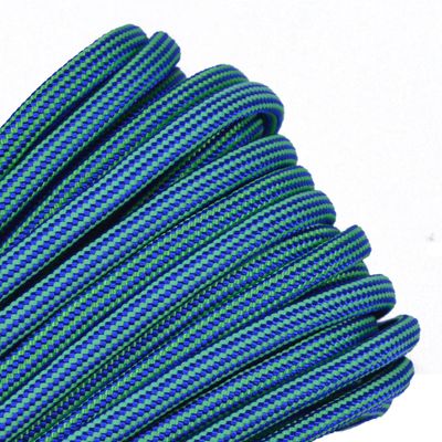 10', 25', 50', 100' Hanks or 250', 1000' Spools of Parachute 550 Cord Type III 7 Strand Paracord - Electroshock - 100 Feet