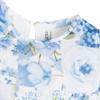 Mayoral Chic Little Girls 2T-9 Floral Print Lace-Sleeve Blouse Shirt/Top, Light Blue,3 view 3