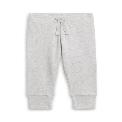 Colored Organics - Cruz Joggers Organic Cotton Baby Pants - Kids & Baby Clothes - Heather Grey - Newborn 0-3M