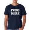 CBTwear Proud Father of A Few Dumbass Kids - Funny from Wife Son Daughter - Men's T-Shirt (Navy Blue, Large) view 1