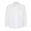 Boys Short and Long Sleeve Collared Formal Shirt Girls School Wear Button Down Top White Long Sleeve Girls Chest 40 Inches view 1