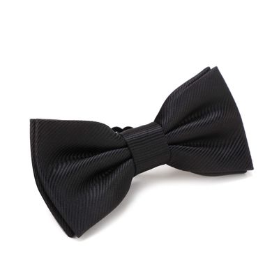fortunatever Boys Solid Pre-tied Bow Ties,Black Adjustable Tuxedo Bowtie For Boys With Multiple Colors (11''-19'')