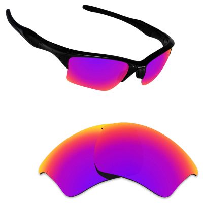 Alphax Midnight Sun Mirrored Polarized Replacement Lenses for Oakley Half Jacket 2.0 XL Sunglasses