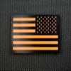 BritKitUSA SAR Infrared US Flag Patch Set Black & Orange Search & Rescue IR view 3