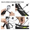 Mini Bicycle Pump with Pressure Gauge 210 PSI Portable Hand Cycling Pump Presta and Schrader Ball Road Tire Bike Pump New view 4