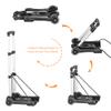 Hivexagon Folding Luggage Cart 88lbs Load Capacity Compact Lightweight and Durable Aluminum Alloy Travel Trolley for Luggage, Personal, Travel, Moving and Office Use view 4