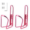 Alloy Aluminum Lightweight Water Bottle Holder for Bikes - 2 Pack Bicycle Cages Brackets Accessories Mount for MTB Road Bike - Red view 1