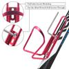 Alloy Aluminum Lightweight Water Bottle Holder for Bikes - 2 Pack Bicycle Cages Brackets Accessories Mount for MTB Road Bike - Red view 2