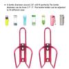 Alloy Aluminum Lightweight Water Bottle Holder for Bikes - 2 Pack Bicycle Cages Brackets Accessories Mount for MTB Road Bike - Red view 3