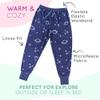 Mad Dog Girl's Pajama Pants - 2/3 Pack, Soft Micro Fleece Fashion Sleepwear Lounge. Sizes: 6-16, 2 Pack, 6, Space/Stars view 2
