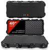 NANUK 985 Hard Case 40 with Wheels & Customizable Foam Insert, IP67 Waterproof & Crushproof, Rugged Construction for Ultimate Protection, Made in North America Black (39.7 x 17.3 x 6.6) view 1