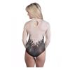 Largemouth Western Fashion Rhinestone Leotard Black Costume (Small) view 2