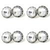 4 Pairs 20mm Round Shaped Acrylic Stone Post Earrings for Womens Wedding Dance Costume Casual Wear Stage Jewelry Mothers Day Gift Clear view 1