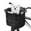 Lixada Bike Basket, Small Pet Cat Dog Carrier Bicycle Handlebar Front Basket Folding Detachable Removable Easy Install Quick Released Picnic Shopping Bag, Max. Bearing: 11lbs view 1