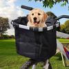 Lixada Bike Basket, Small Pet Cat Dog Carrier Bicycle Handlebar Front Basket Folding Detachable Removable Easy Install Quick Released Picnic Shopping Bag, Max. Bearing: 11lbs view 2