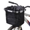 Lixada Bike Basket, Small Pet Cat Dog Carrier Bicycle Handlebar Front Basket Folding Detachable Removable Easy Install Quick Released Picnic Shopping Bag, Max. Bearing: 11lbs view 3