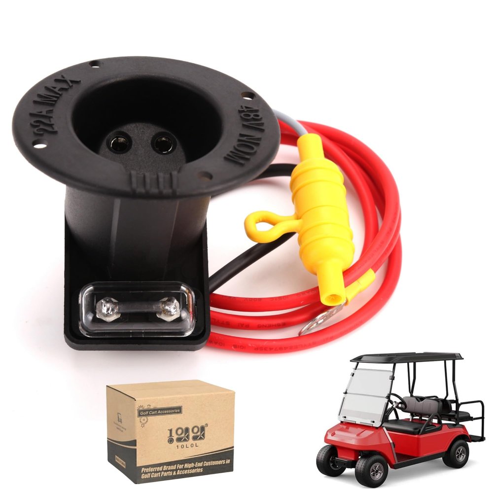 10L0L Club Car DS Charger Receptacle - 101802101 1017968-01 1018949-01 - Club Car Charger Port 48 Volt
