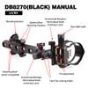 TOPOINT ARCHERY CNC Aluminum 5 Pins Or 7 Pins .019" Tool-Less Bow Sight with Micro Adjust Detachable Bracket LED Sight Light Left and Right Hand (PRO 7 PINS, Black) view 2