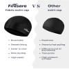 Firesara Fabric Swim Cap, High Elasticity Swimming Cap Keeps Hair Clean Breathable Fit Both Long Hair Short Hair, Swim Caps Woman Girls Men Kids One Size Hat view 3